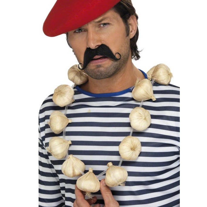 French Novelty Garlic Garland Costume Accessory