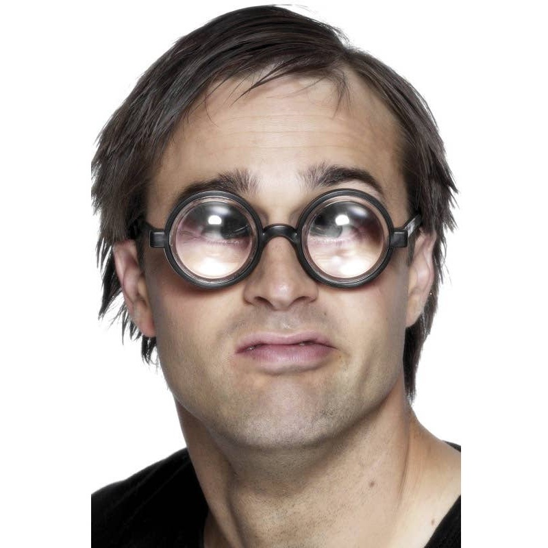 Geek Bottle Top Glasses in Black