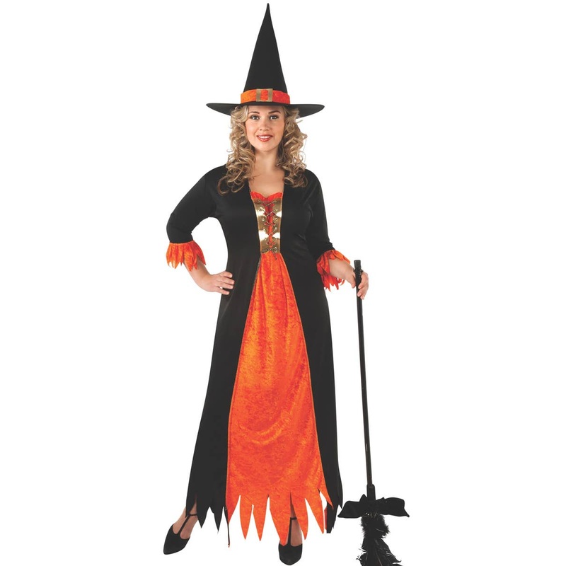 Gothic Witch Plus Size Womens Halloween Costume