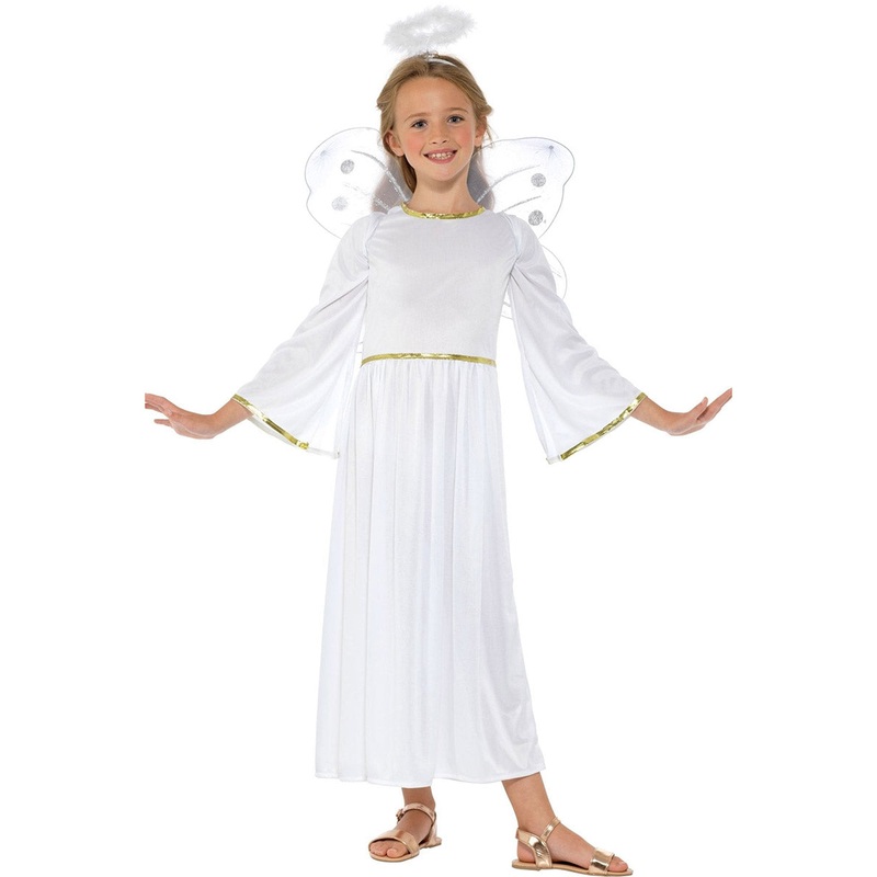 Heavenly White Angel Girls Costume