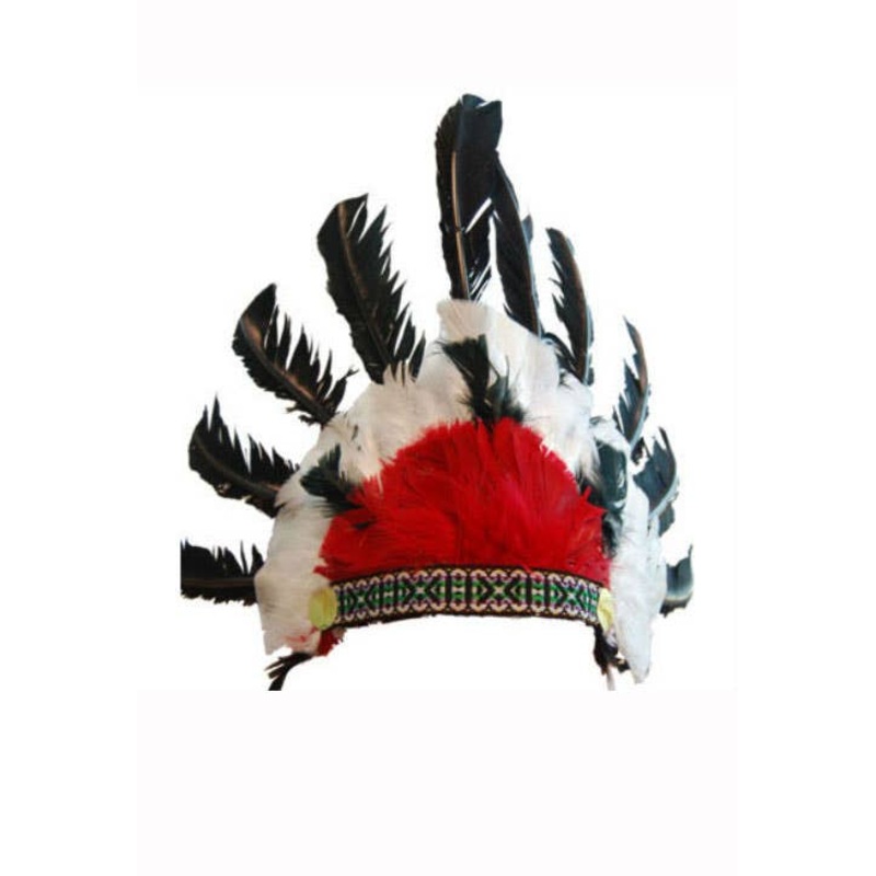 Indian Chief Feather Headdress Costume Accessory
