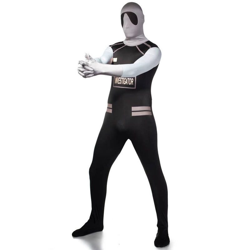 Investigator Mens Policeman Second Skin Suit Costume