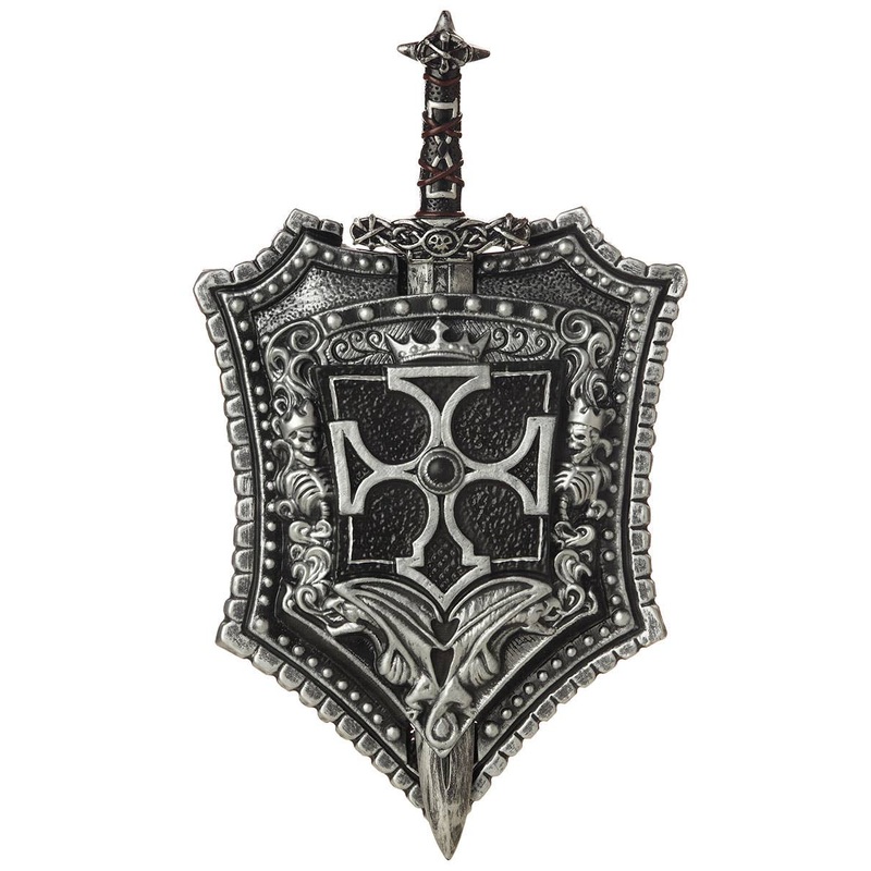Medieval Crusader Costume Sword and Shield