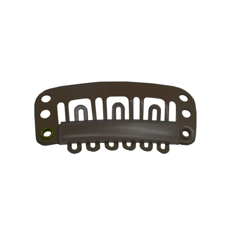 Pressure Sensitive Dark Brown Wig Clip - 1 Piece
