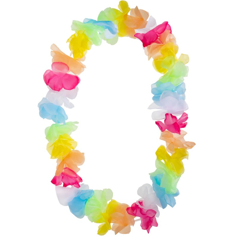 Tropical Multicolour Hawaiian Lei Costume Accessory