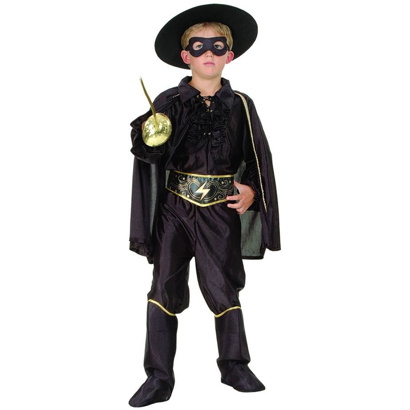 Zorro Inspired Boys Fancy Dress Costume