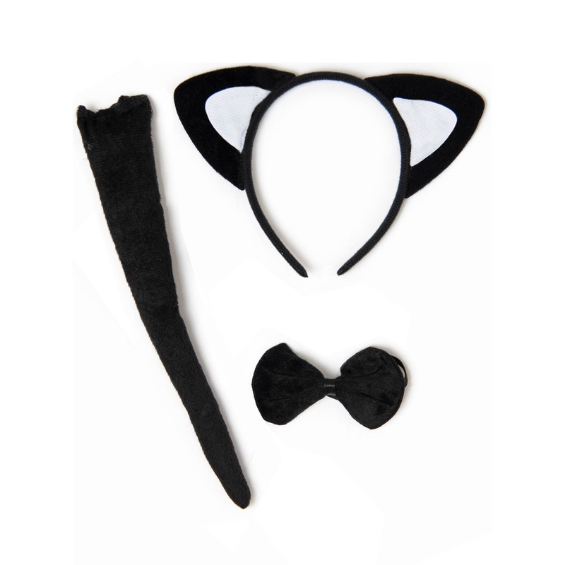 Classic Black Cat Kids Costume Accessory Kit