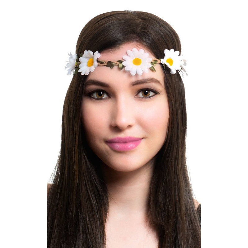 Daisy Chain White Hippy Flower Crown