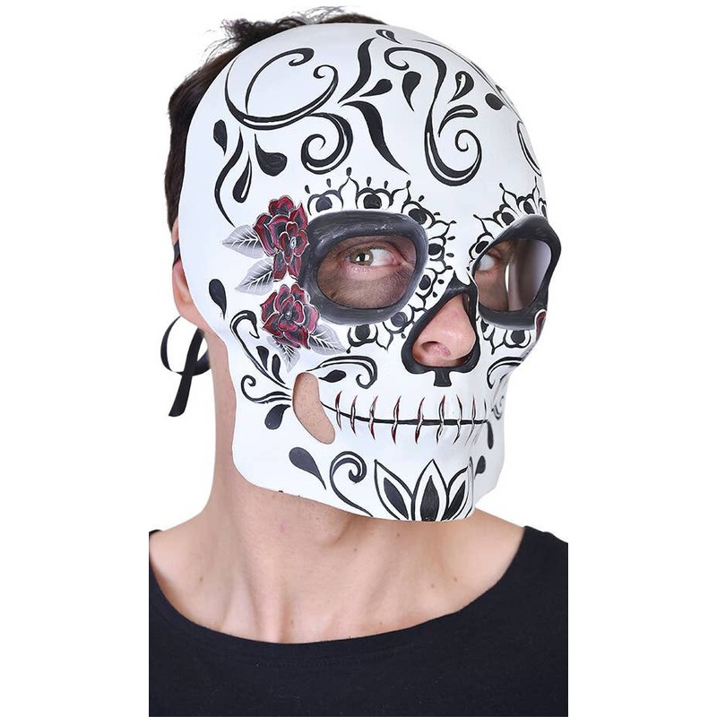Day of the Dead Mens Sugar Skull Masquerade Mask