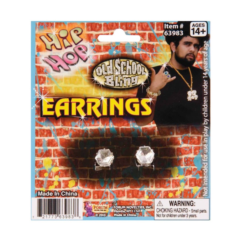 Diamond Stud Clip On Earrings Accessory