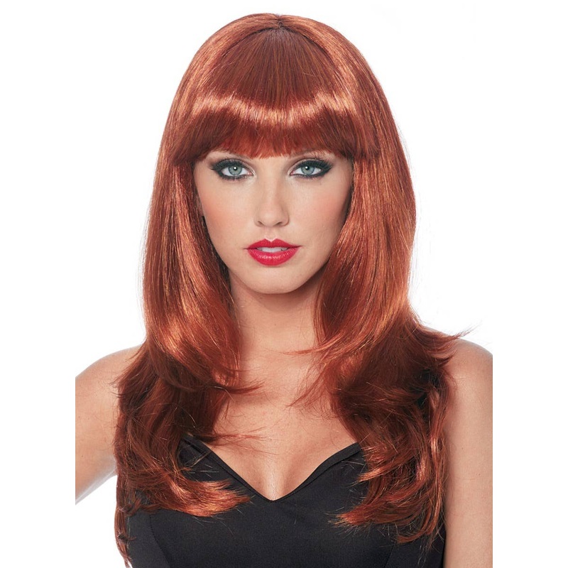 Donna Natural Red Womens Costume Wig