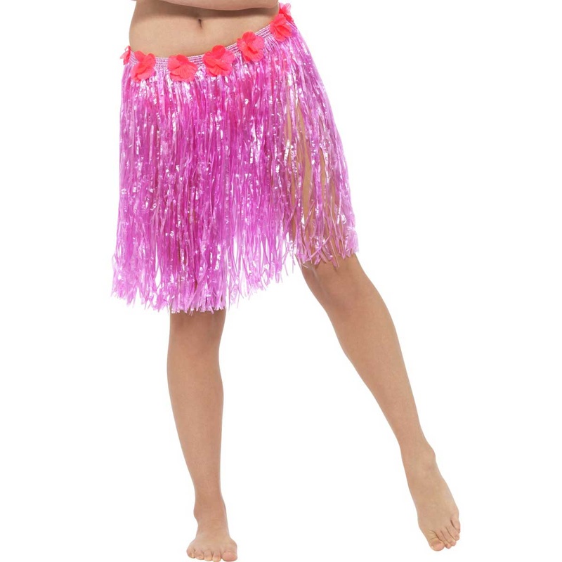 Hawaiian Womens Pink Hula Costume Skirt