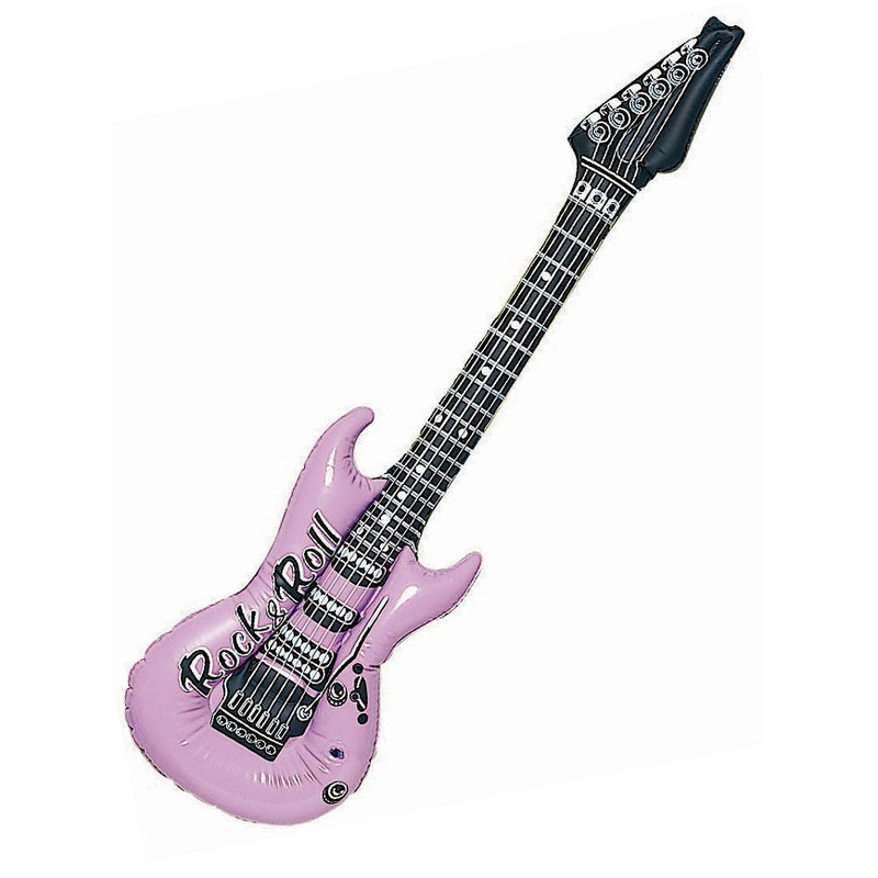 Inflatable 4 Pack of 1980s Rock Band Instruments