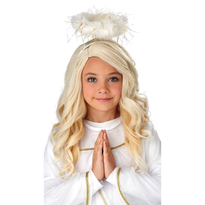 Long Wavy Golden Blonde Girls Costume Wig
