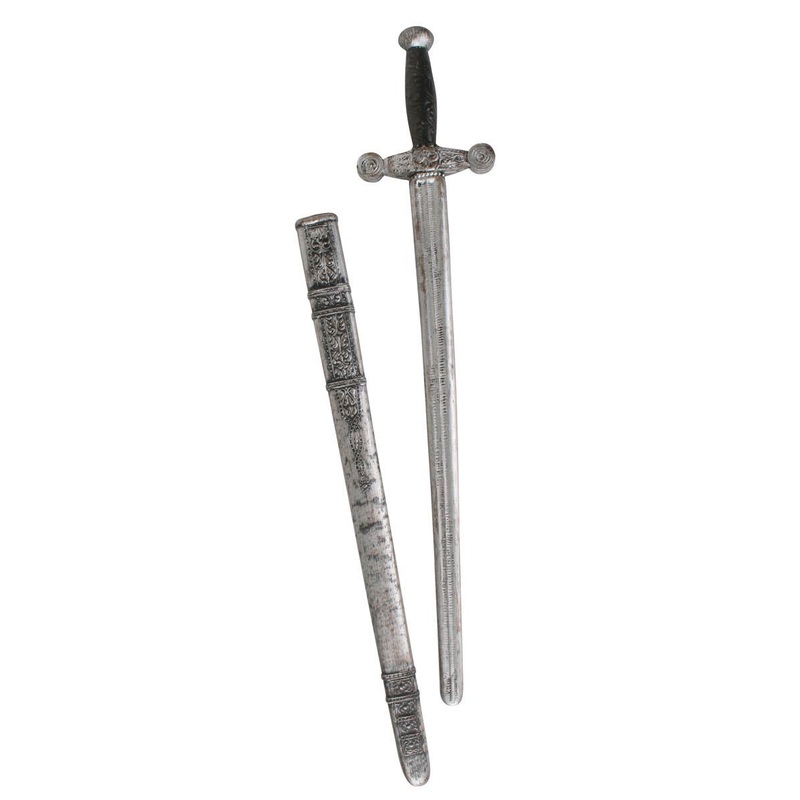 Noble Knight Stone Look Sword and Scabbard Set