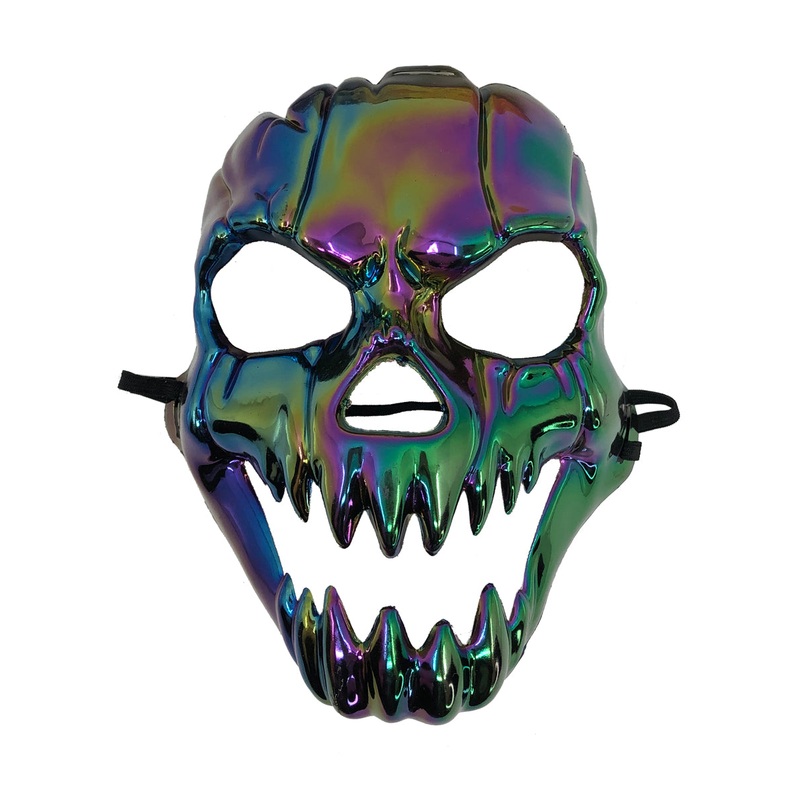 Oil Slick Adults Skull Halloween Costume Mask