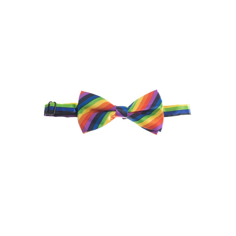 Rainbow Bow Tie Costume Accessory
