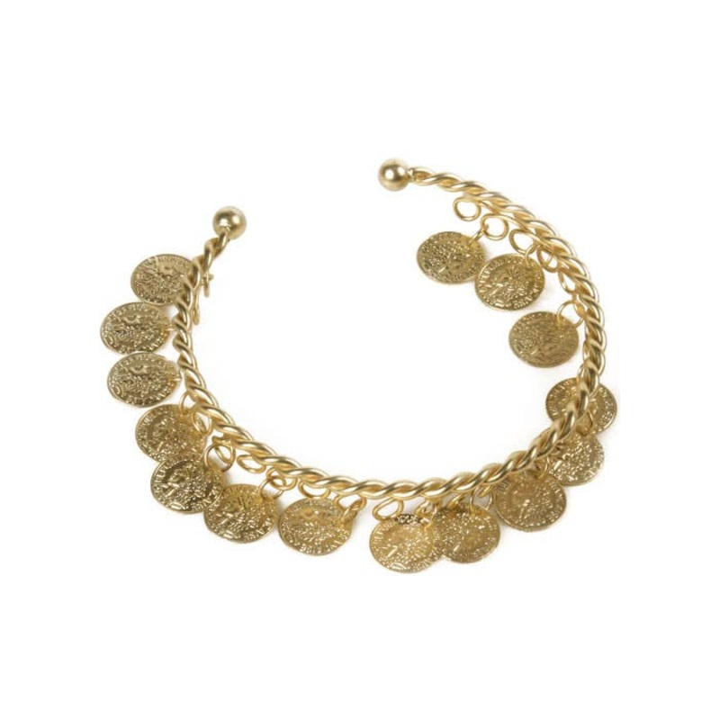 Roman Goddess Gold Coin Bracelet