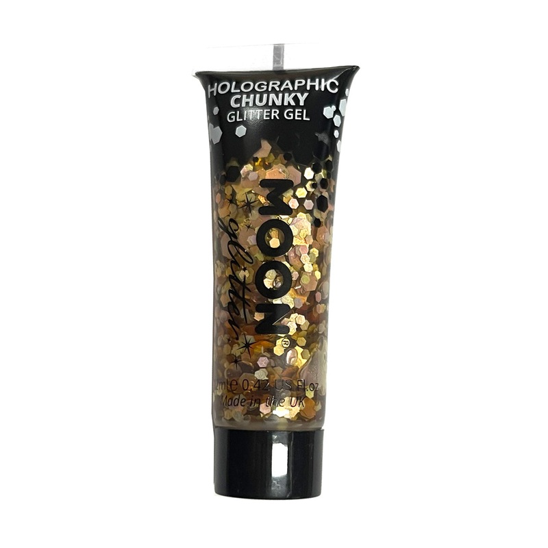 Rose Gold Holographic Chunky Glitter Gel - 12ml