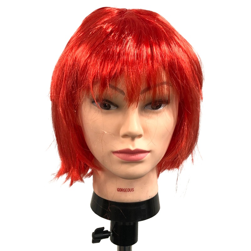 Short Red Bob Costume Wig