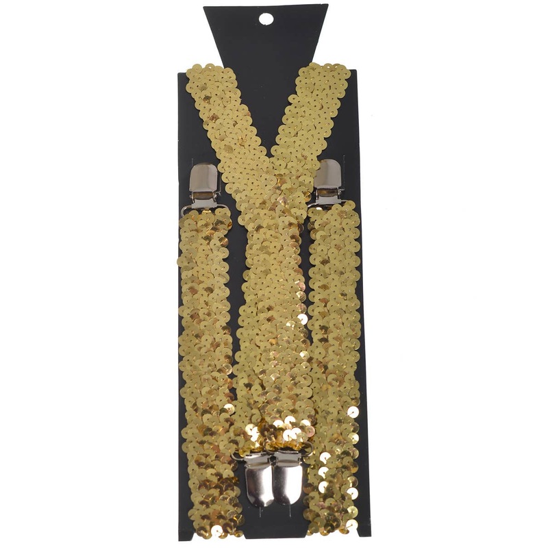 Sparkle Gold Sequinned Costume Braces