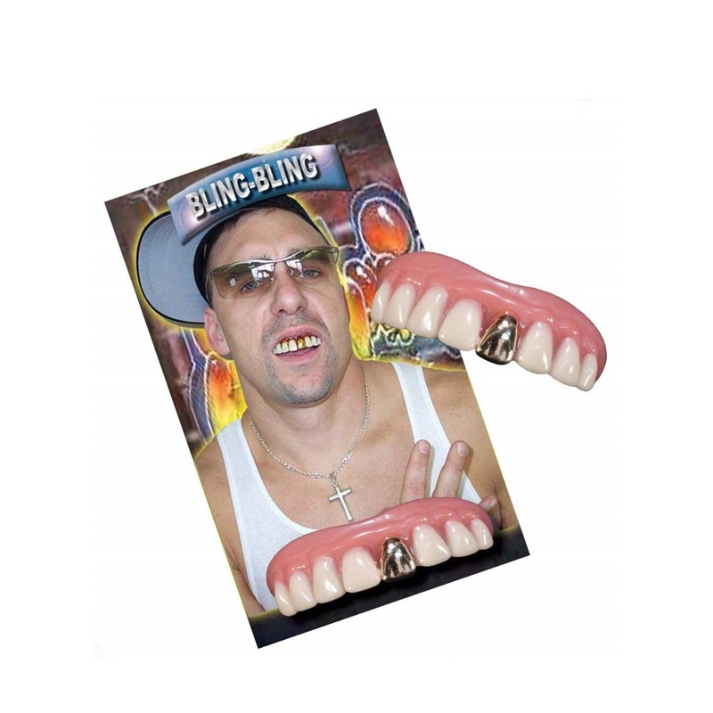 Billy Bob Gold Bling Tooth Custom Fitting Costume Teeth