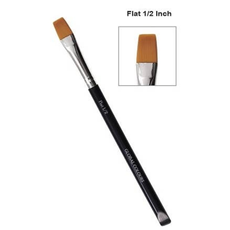 Flat Square 1/2 Inch Special Effects Makeup Brush