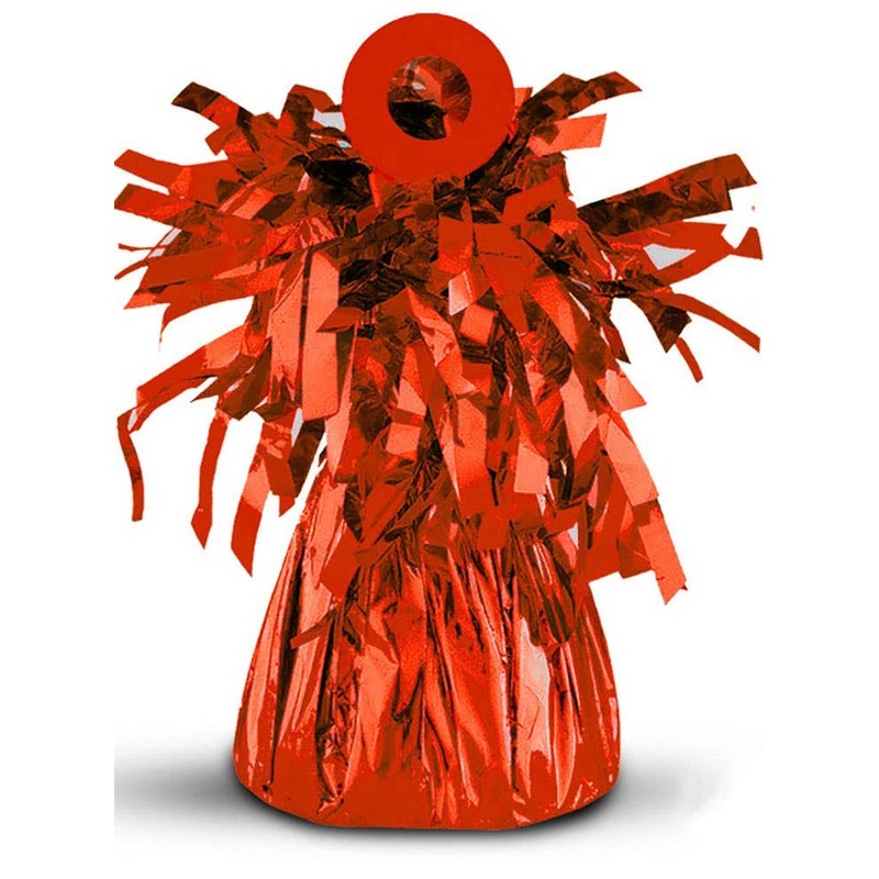 Foil 170 Gram Metallic Red Balloon Weight