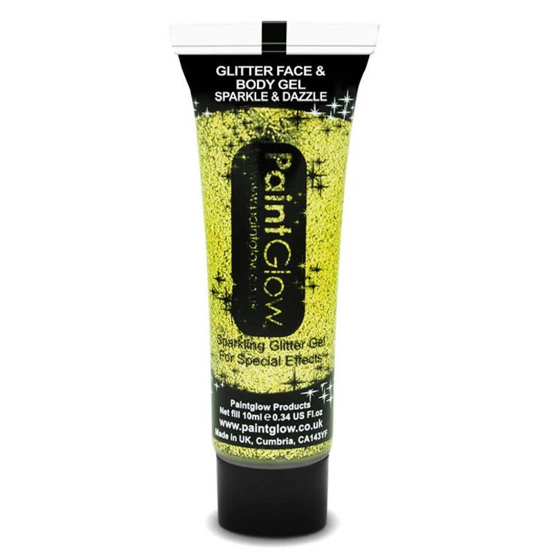 Glitter Me Up, Sparkle Face and Body Glitter Gel - Gold