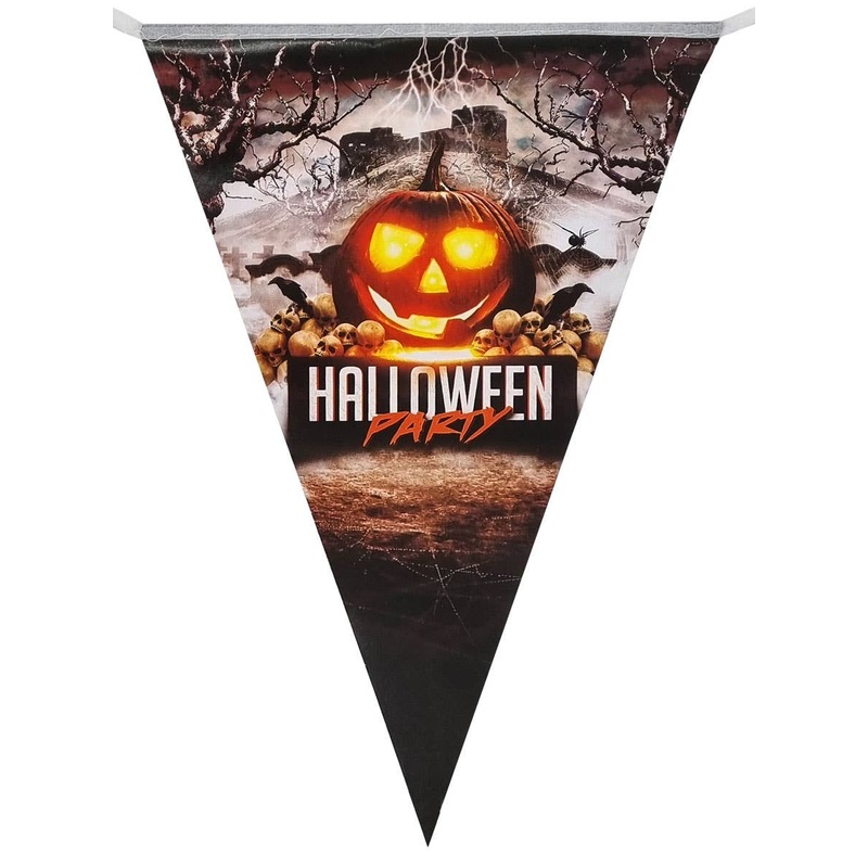Graveyard Halloween Party 10 Flag Bunting Halloween Decoration