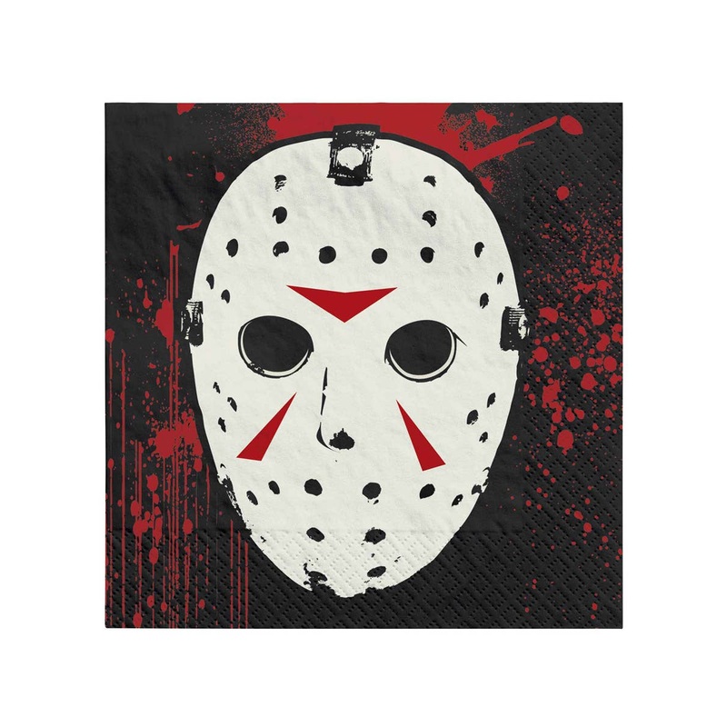 Jason Voorhees 16 Pack Halloween Beverage Napkins