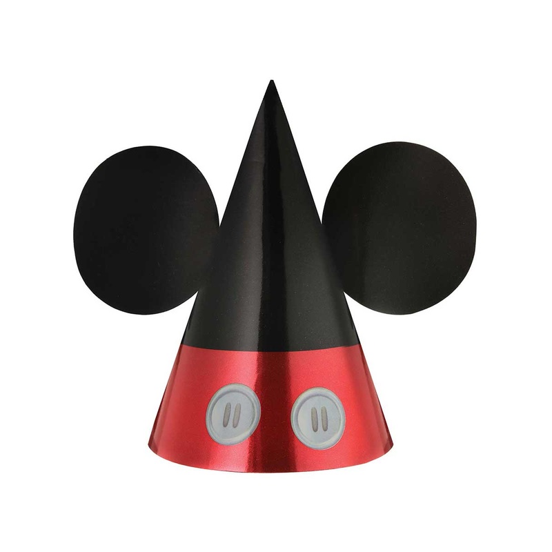 Mickey Mouse Forever 8 Pack Cone Party Hats