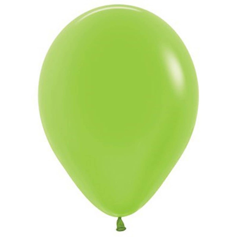 Neon Green Single Small 12cm Air Fill Latex Balloon