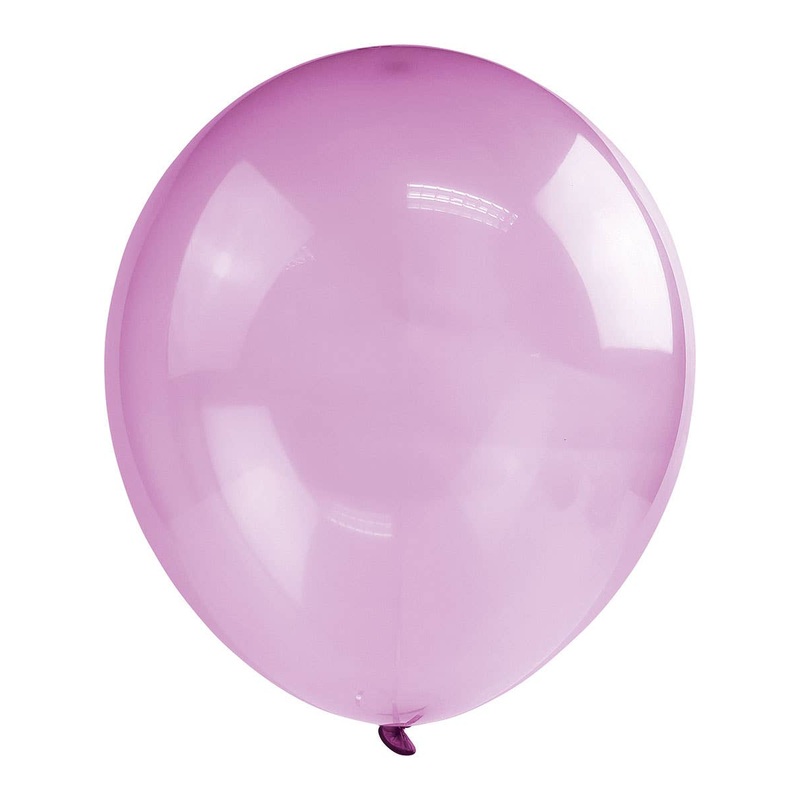 Neon Purple 10 Pack 30cm Crystal Latex Balloons