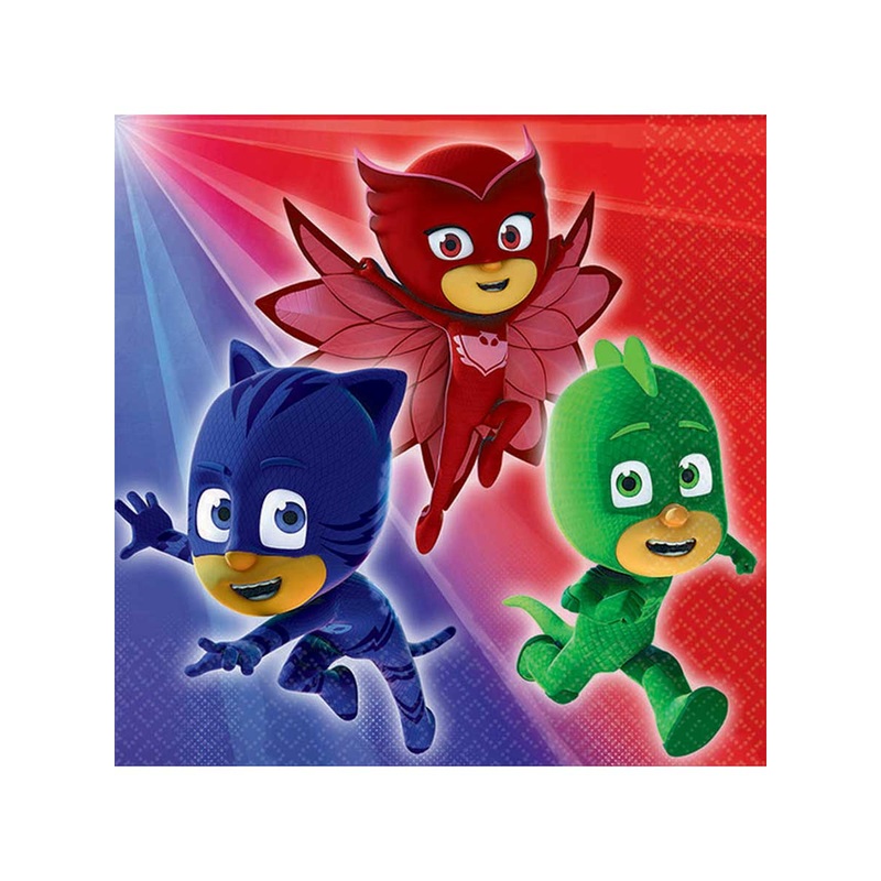 PJ Masks 16 Pack Beverage Napkins