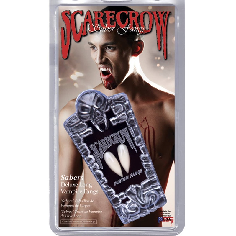 Scarecrow Deluxe Sabers Extra Long Vampire Fangs