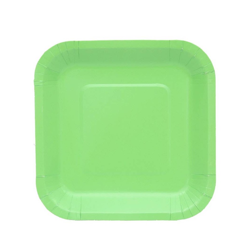 Shamrock Green 20 Pack 18cm Square Paper Plates