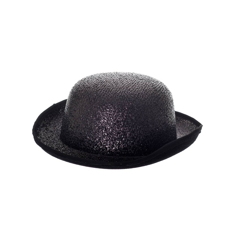 Sparkly Black Bowler Cabaret Costume Hat