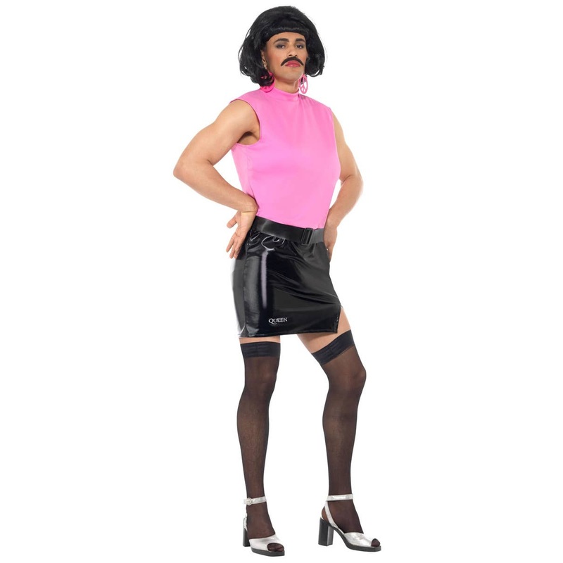 Break Free Mens Freddie Mercury Housewife Costume