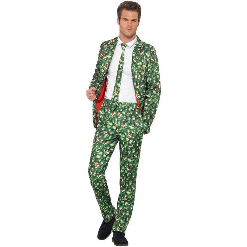 Christmas Brussel Sprouts Mens Funny Costume Suit