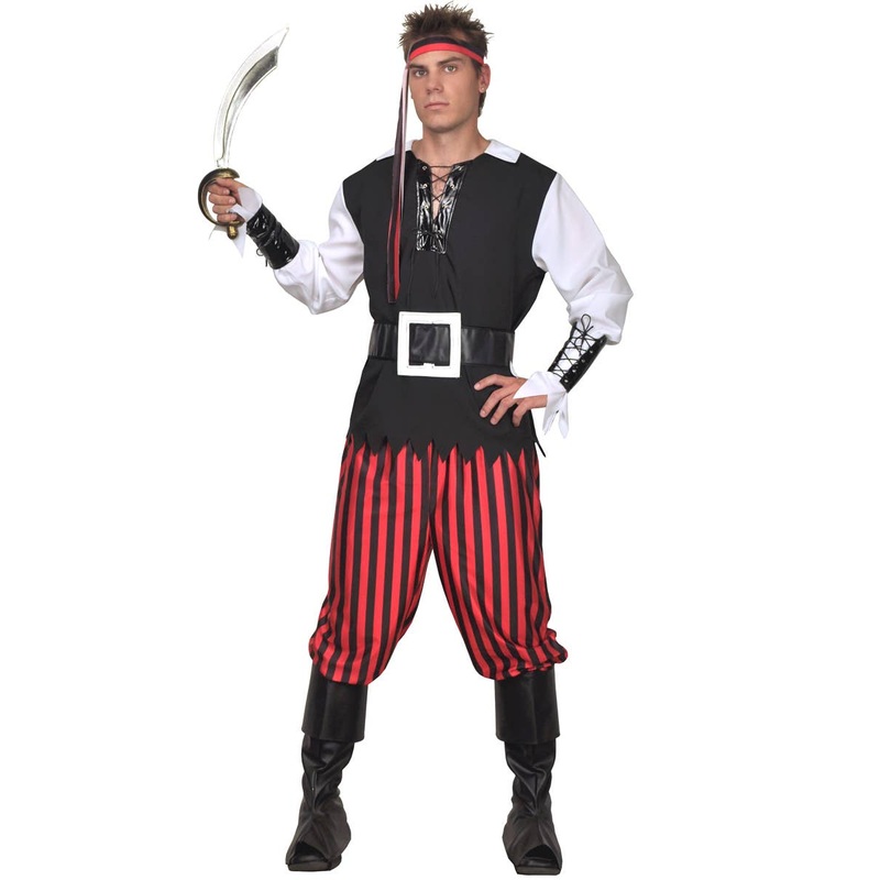 Classic Bounty Pirate Mens Dress Up Costume