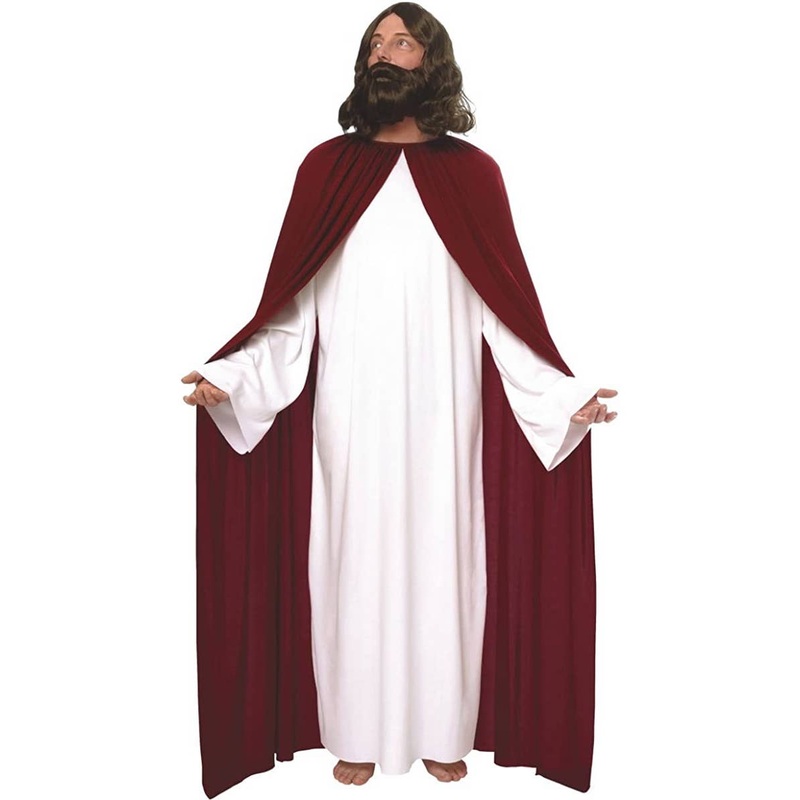 Classic Jesus Mens Costume with Red Robe