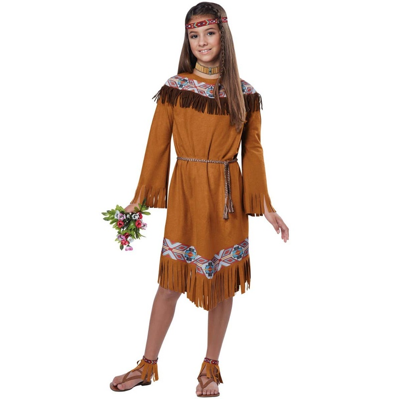 Classic Native Indian Maiden Girls Costume