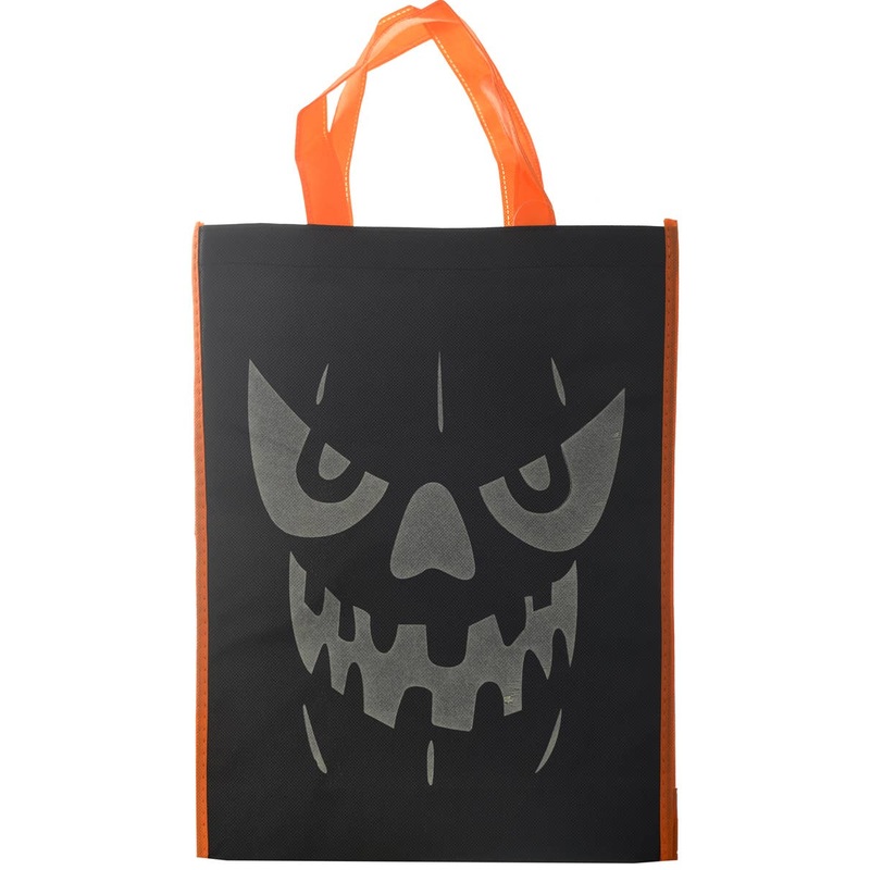 Creepy Glow in the Dark Pumpkin Kids Reusable Trick-or-Treat Bag
