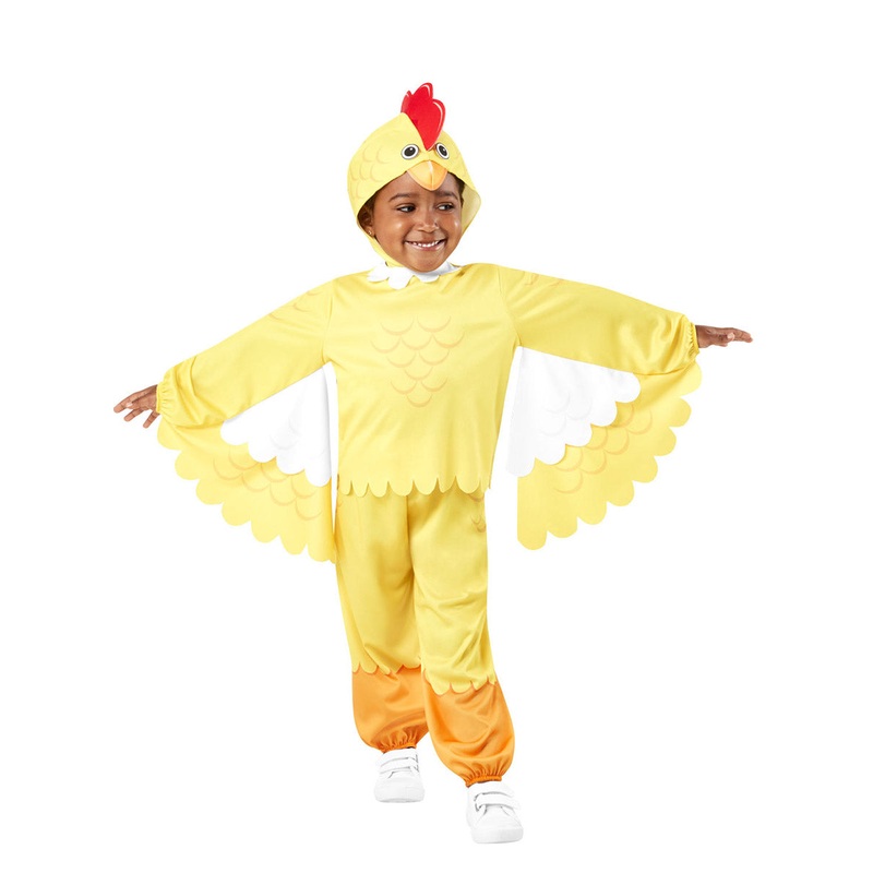 Cute Furry Yellow Chicken Toddler Animal Costume