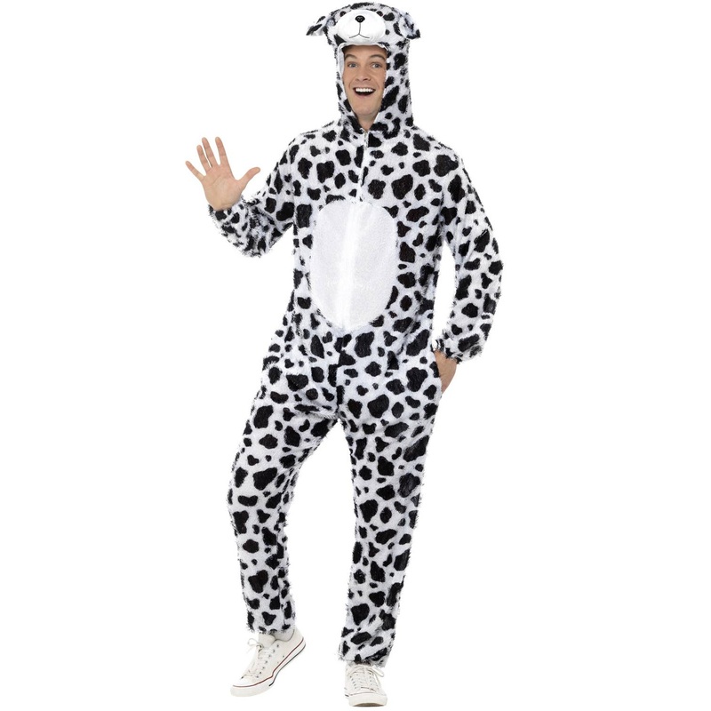 Dalmatian Mens Animal Onesie Costume