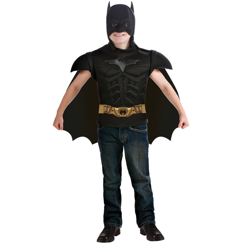 Dark Knight Boys Muscle Chest Costume Shirt Set