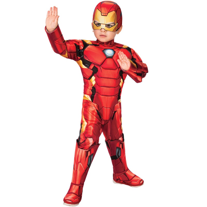 Deluxe Iron Man Toddler Boys Superhero Costume
