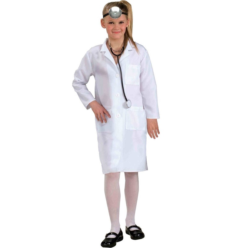 Doctor's White Lab Coat Kids Dress Up Costume