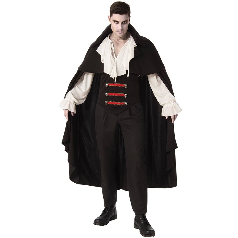 Elegant Vampire Mens Halloween Fancy Dress Costume